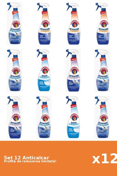Chanteclair Set of 12 Chanteclair Anti-limescale: 5xStrong, 3xRapid, 2xClassi...