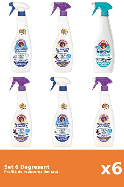 Chanteclair Set of 6 Chanteclair Degreaser: 2xBicarbonate, 1xWhite Musk, 1xAn...
