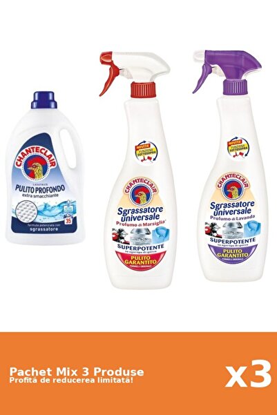 Chanteclair Set 3 Mix Chanteclair: 1 Detergent, 2 Degresant