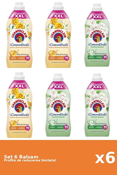 Chanteclair Set 6 Balsam Chanteclair: 3xPortocale, 3xMosc Alb