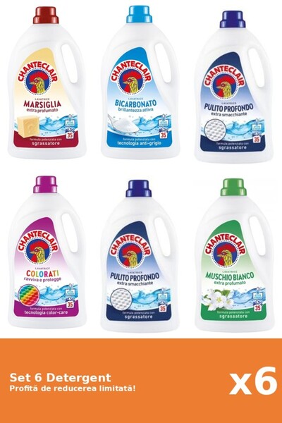 Chanteclair Set 6 Detergent Chanteclair: 1xMarsilia, 1xBicarbonat, 2xClasic, ...