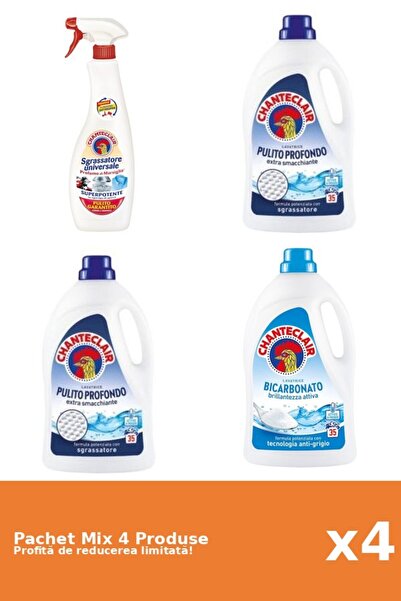 Chanteclair Set 4 Chanteclair Mix: 1 Degreaser, 3 Detergent