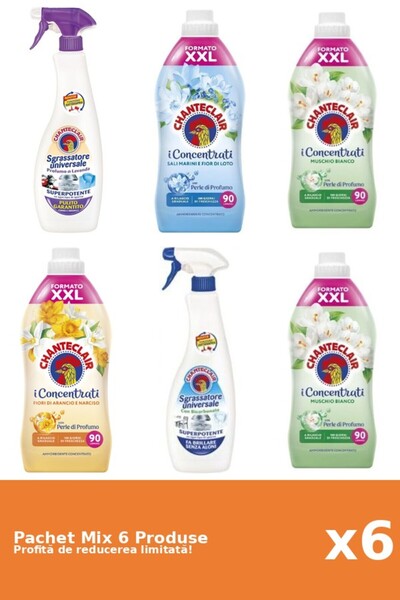 Chanteclair Set of 6 Chanteclair Mix: 2 Degreaser, 4 Conditioner