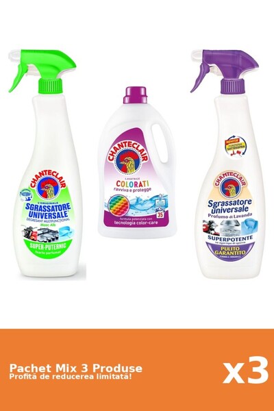 Chanteclair Set 3 Mix Chanteclair: 2 Degresant, 1 Detergent