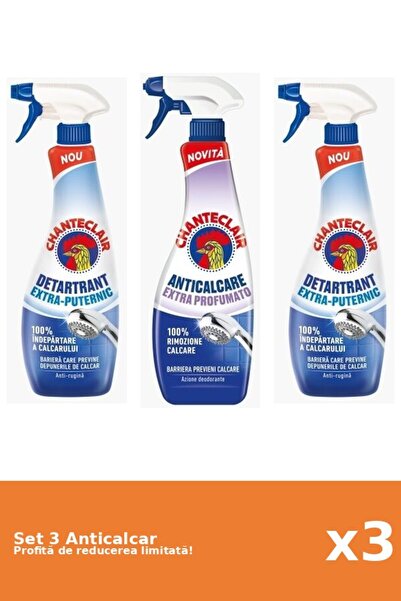Chanteclair Set 3 Anticalcar Chanteclair: 2xPuternic, 1xParfumat