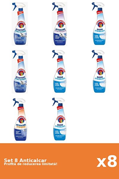 Chanteclair Set 8 Anticalcar Chanteclair: 2xPuternic, 1xParfumat, 4xClasic, 1...