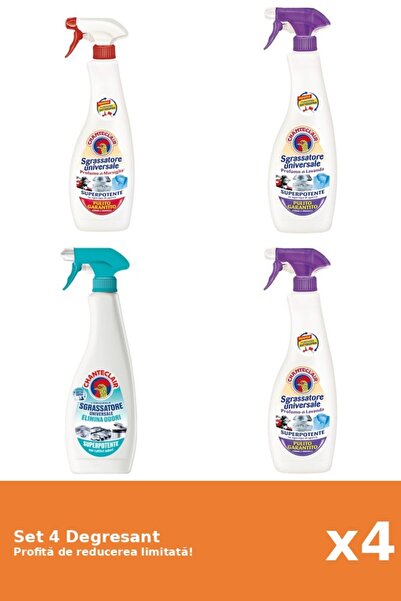 Chanteclair Set of 4 Chanteclair Degreaser: 1xMarseille, 1xLavender, 1xAnti-O...