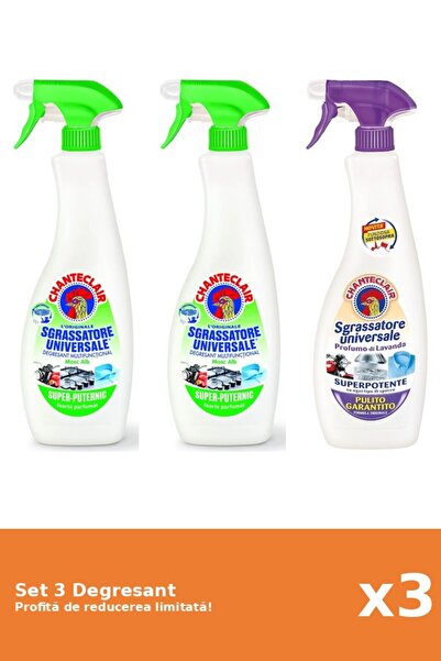 Chanteclair Set 3 Chanteclair Degreaser: 2xLemon, 1xWhite Musk