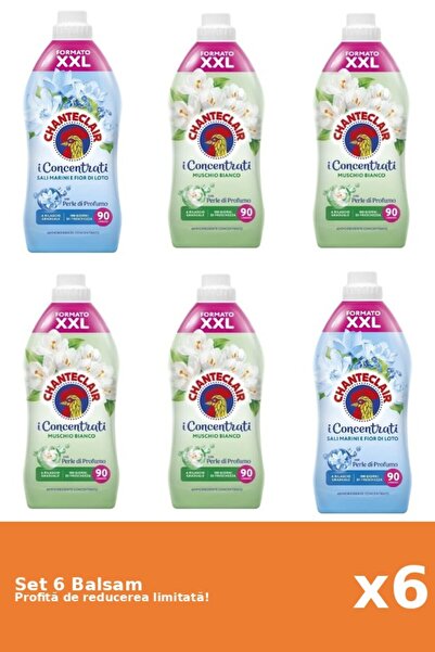 Chanteclair Set 6 Balsam Chanteclair: 2xLotus, 4xMosc Alb