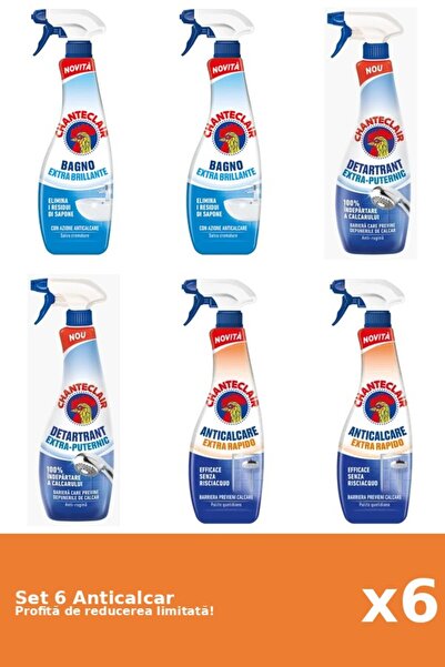 Chanteclair Set of 6 Chanteclair Anti-limescale: 2xClassic, 2xStrong, 2xRapid