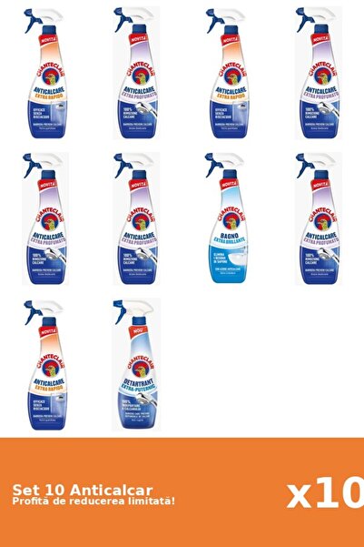 Chanteclair Set 10 Anticalcar Chanteclair: 3xRapid, 5xParfumat, 1xClasic, 1xP...