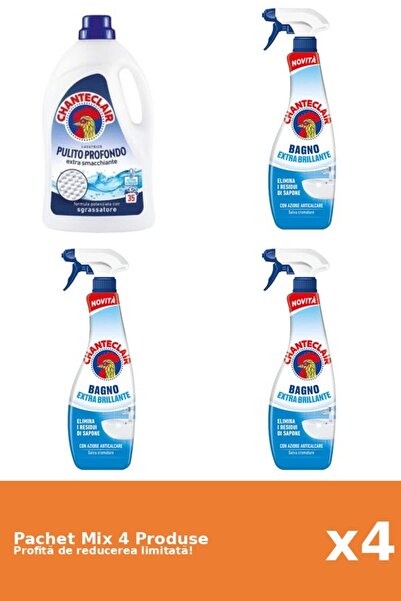 Chanteclair Set 4 Mix Chanteclair: 1 Detergent, 3 Anticalcar