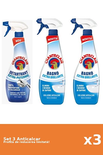Chanteclair Set of 3 Chanteclair Anti-limescale: 1xStrong, 2xClassic