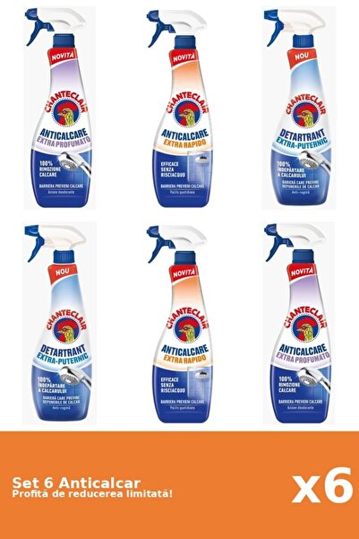 Chanteclair Set 6 Anticalcar Chanteclair: 2xParfumat, 2xRapid, 2xPuternic
