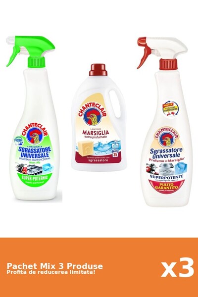 Chanteclair Set 3 Mix Chanteclair: 2 Degresant, 1 Detergent