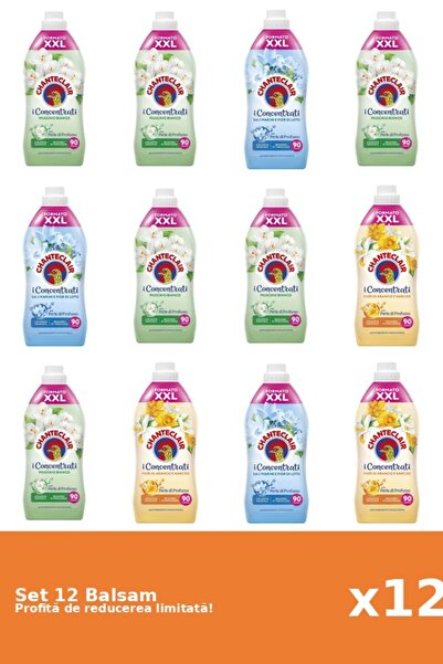 Chanteclair Set 12 Balsam Chanteclair: 6xMosc Alb, 3xLotus, 3xPortocale