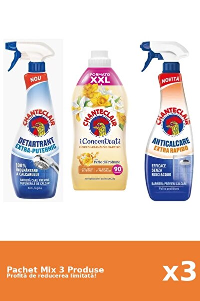 Chanteclair Set 3 Mix Chanteclair: 2 Anticalcar, 1 Balsam