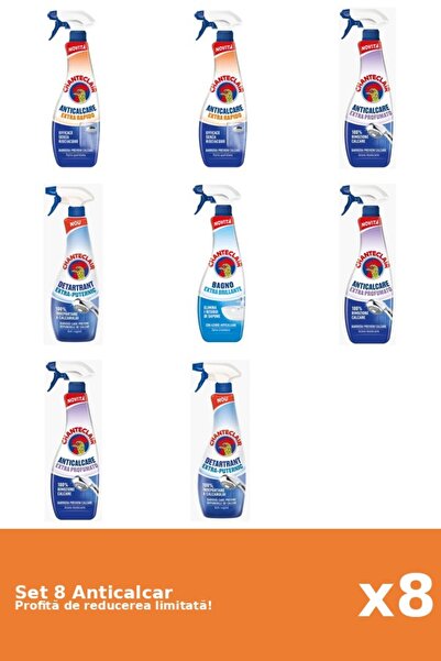 Chanteclair Set 8 Anticalcar Chanteclair: 2xRapid, 3xParfumat, 2xPuternic, 1x...