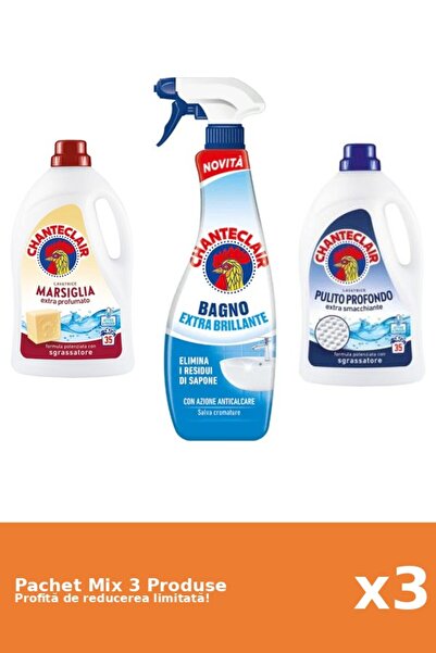 Chanteclair Set 3 Mix Chanteclair: 2 Detergent, 1 Anticalcar