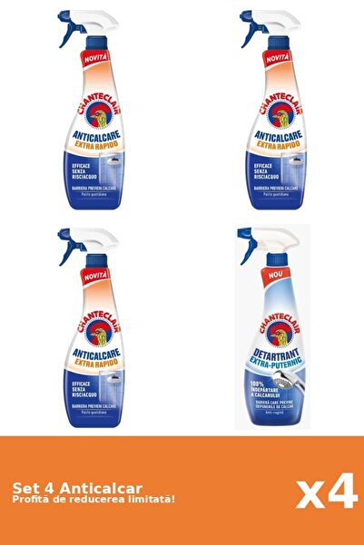 Chanteclair Set of 4 Chanteclair Anti-limescale: 3xRapid, 1xStrong