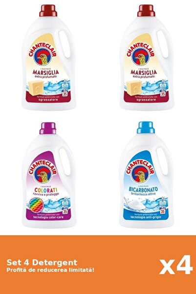 Chanteclair Set 4 Detergent Chanteclair: 2xMarsilia, 1xColor, 1xBicarbonat