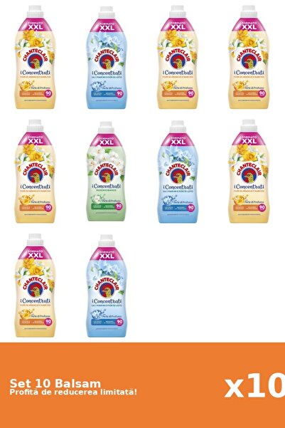 Chanteclair Set 10 Balsam Chanteclair: 6xPortocale, 3xLotus, 1xMosc Alb