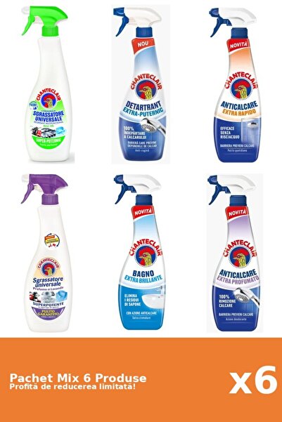 Chanteclair Set of 6 Chanteclair Mix: 2 Degreaser, 4 Anti-limescale