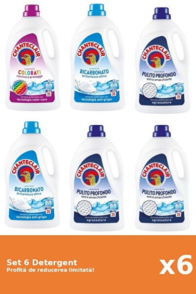 Chanteclair Set 6 Detergent Chanteclair: 1xColor, 2xBicarbonat, 3xClasic