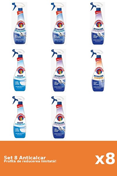 Chanteclair Set 8 Anticalcar Chanteclair: 2xPuternic, 3xParfumat, 2xClasic, 1...