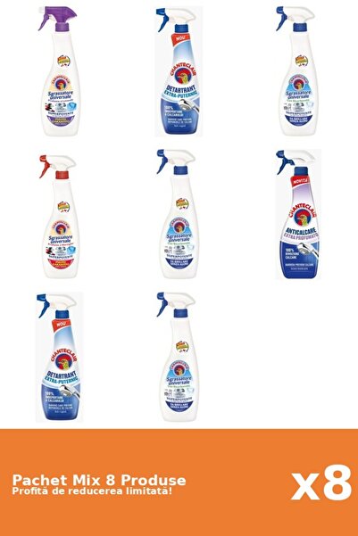 Chanteclair Set 8 Mix Chanteclair: 5 Degresant, 3 Anticalcar