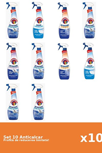 Chanteclair Set 10 Anticalcar Chanteclair: 5xPuternic, 2xClasic, 2xRapid, 1xP...