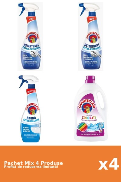 Chanteclair Set 4 Chanteclair Mix: 3 Anti-limescale, 1 Detergent