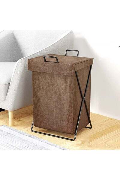 Arabest حقيبة غسيل قابلة للطي مع حامل فولاذي، لتخزين ملابس الحمام والأغراض ال...