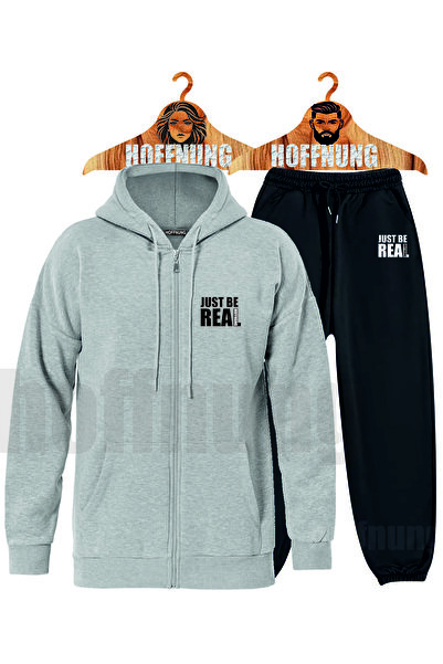 HOFFNUNG Men's Casual Short Sleeve Set with Blank Print Outdoor Spring/Summer...