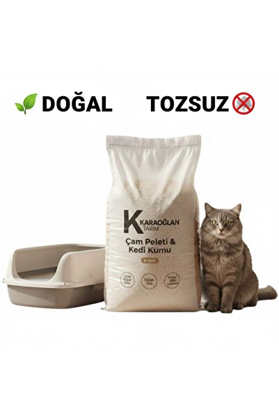 karaoğlan tarım Patiye Yapışmayan Koku Önleyici Katkısız %100 Doğal Çam Pelet...