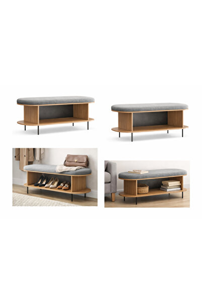 ÜNLÜ DİZAYN Oturaklı Ayakkabılık Bankı – Antre & Hol İçin Çok Amaçlı Mobilya ...