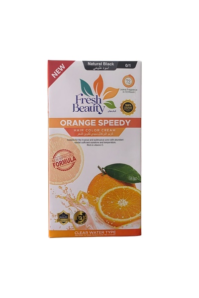 Orange Speedy Hair Color Cream Natural Black (500 ML + 500 ML) 1000 ML