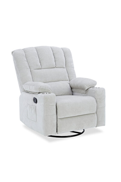 BEDZZZZ كرسي استرخاء هزاز ودوار يدوي من لاززز، يوفر راحة كاملة للجسم مع دوران...