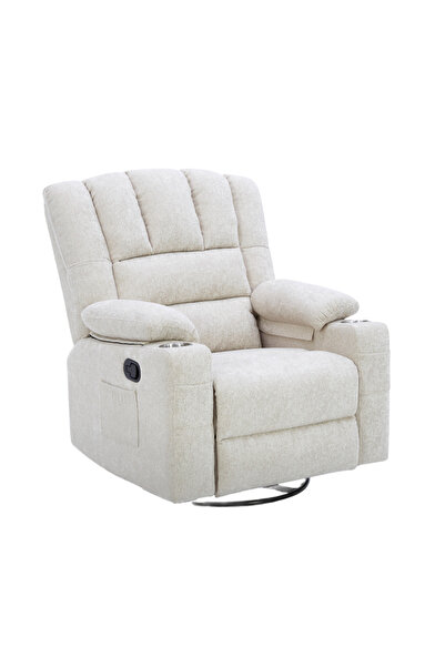 BEDZZZZ كرسي استرخاء هزاز ودوار يدوي من لاززز، يوفر راحة كاملة للجسم مع دوران...