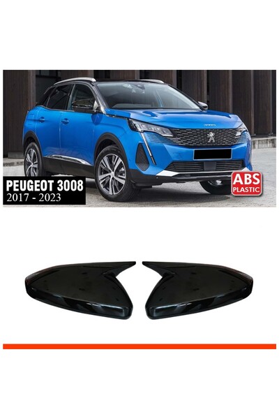 Tuning Vadisi Peugeot 3008 Batman Yarasa Ayna Kapağı Piano Black / 2017 Sonrası