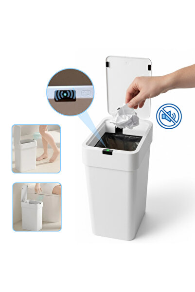 Köken 9L Smart Trash Can, Infrared Sensor, Silent Anti-Odor Lid, IPX5, Slim W...