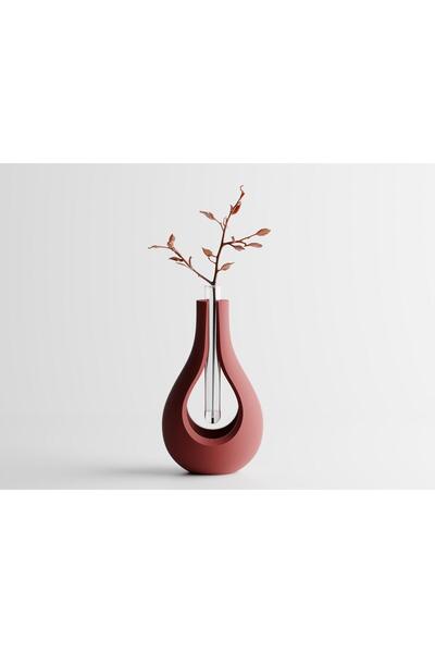 Sani Vase "Elysiar Vase" 93x90xH157mm - Dark red matt