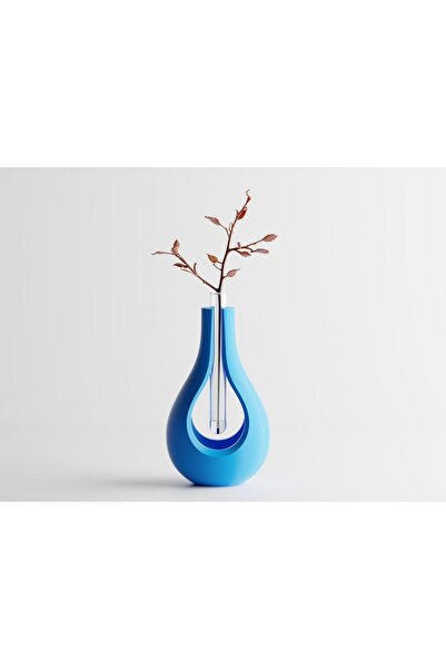 Sani Vase "Elysiar Vase" 93x90xH157mm - Cyan