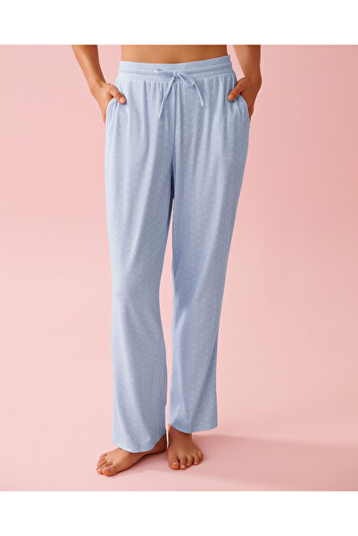 La Vie en Rose بنطال بيجاما بنقشة قلوب