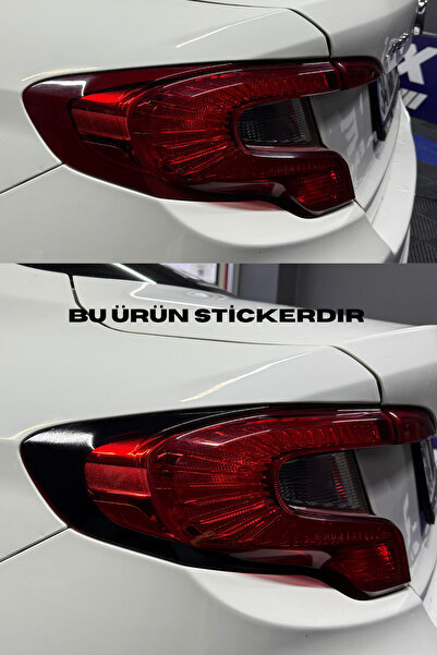 Banxtre Fiat Egea Stop Çerçevesi Siyah Sticker ( Sağ ve Sol)