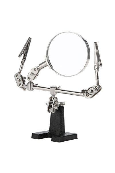 Choice as show 3rd Hand Helping Tool 5X Magnifying Glass Jewelry Accessory Ma...