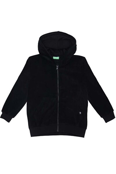 United Colors of Benetton BNT-B21878 Hanorac pentru băieți tricou Polar Negru