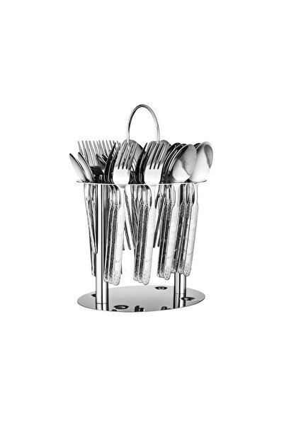 ABAREEK 36-piece stainless steel cutlery set with holder