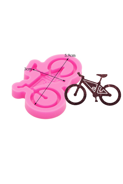 Choice1 قوالب سيليكون للدراجات الهوائية DY1049، مناسبة لتزيين الكيك بعجينة ال...