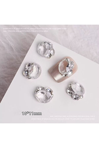 Choice GZ-004، 10 قطع من تعليقات تزيين الأظافر ثلاثية الأبعاد غير منتظمة الشك...